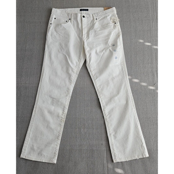 Aéropostale Jeans Men's 36x32 White Slim Straight P48C23 Style 3845 New With Tag - Picture 1 of 16